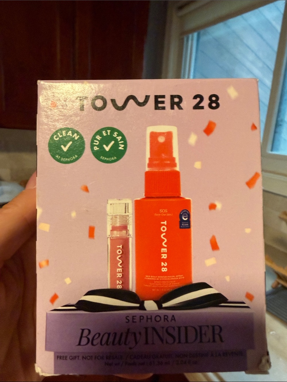 Tower 28 SOS Facial Spray & Lip Gloss Duo - Coral & Pink